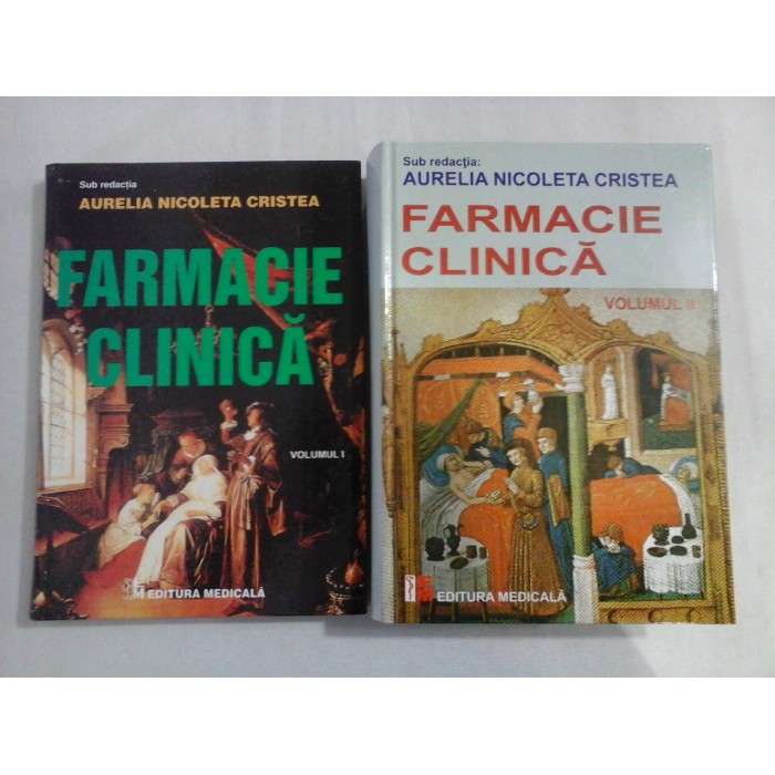 FARMACIE  CLINICA  VOL.1 SI VOL.2  -  Aurelia Nicoleta  CRISTEA   